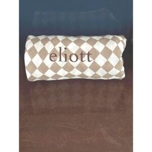 Personalized Infant Bamboo Swaddle Blanket in Coffee Checkered pattern